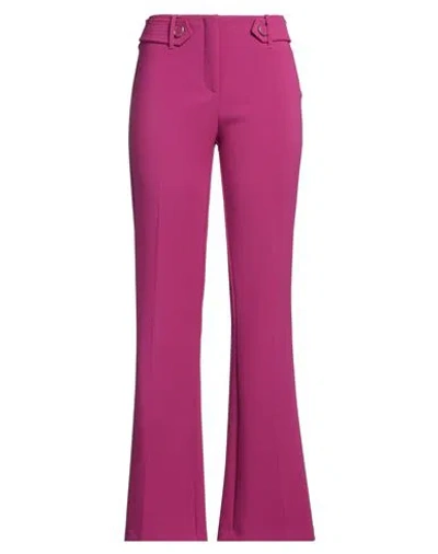 Simona Corsellini Woman Pants Magenta Size 8 Polyester, Elastane