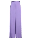 Simona Corsellini Woman Pants Mauve Size 6 Polyester In Purple