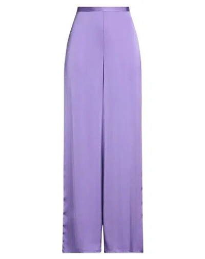 Simona Corsellini Woman Pants Mauve Size 6 Polyester In Purple
