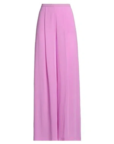 Simona Corsellini Woman Pants Mauve Size 8 Polyester In Purple