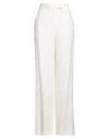 Simona Corsellini Woman Pants Off White Size 10 Viscose, Polyester, Elastane In Off White