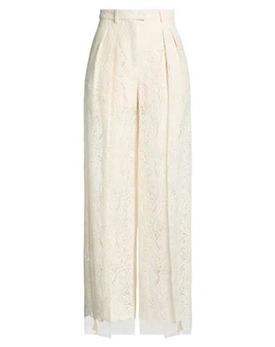 Simona Corsellini Woman Pants Off White Size 6 Polyester In Neutral