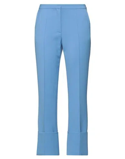 Simona Corsellini Woman Pants Pastel Blue Size 4 Polyester, Viscose, Cotton, Elastane