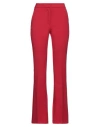 Simona Corsellini Woman Pants Red Size 2 Polyester, Viscose, Cotton, Elastane