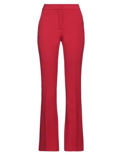 Simona Corsellini Woman Pants Red Size 2 Polyester, Viscose, Cotton, Elastane