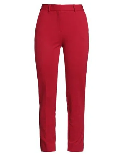 Simona Corsellini Woman Pants Red Size 6 Polyester, Viscose, Cotton, Elastane In Purple