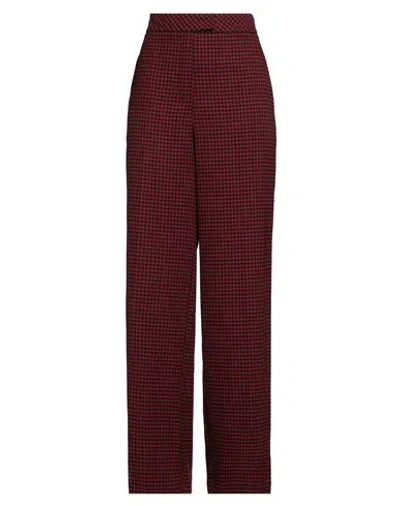 Simona Corsellini Woman Pants Red Size 6 Viscose, Polyester, Elastane