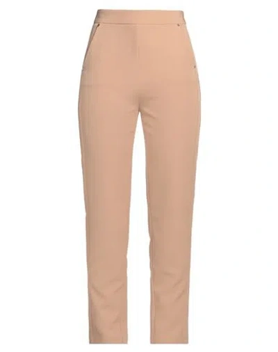 Simona Corsellini Woman Pants Sand Size 6 Polyester, Elastane In Neutral