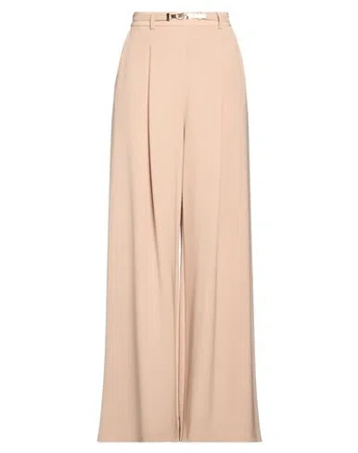 Simona Corsellini Woman Pants Sand Size 8 Polyester, Elastane In Nude