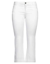 Simona Corsellini Woman Pants White Size 32 Cotton, Elastane In White