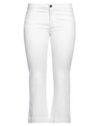 Simona Corsellini Woman Pants White Size 32 Cotton, Elastane