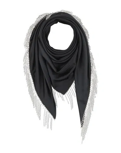 Simona Corsellini Woman Scarf Black Size - Polyester