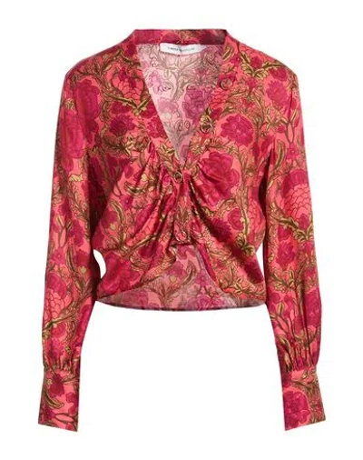 Simona Corsellini Woman Shirt Salmon Pink Size 8 Viscose In Multi