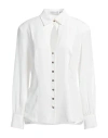 Simona Corsellini Woman Shirt White Size 8 Acetate, Silk