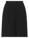 Simona Corsellini Woman Shorts & Bermuda Shorts Black Size 8 Polyester, Elastane