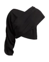 Simona Corsellini Woman Shrug Black Size Onesize Acetate, Silk