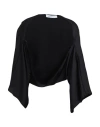Simona Corsellini Woman Shrug Black Size Onesize Polyester