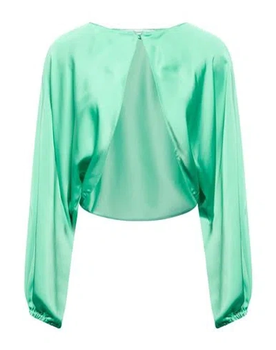 Simona Corsellini Woman Shrug Green Size 8 Polyester