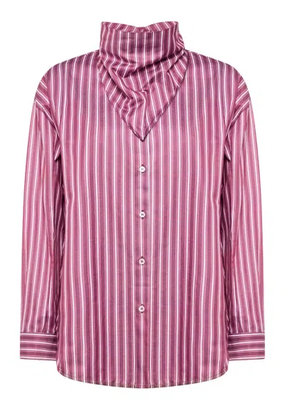 Simona Corsellini Woman  With Scarf In Purple