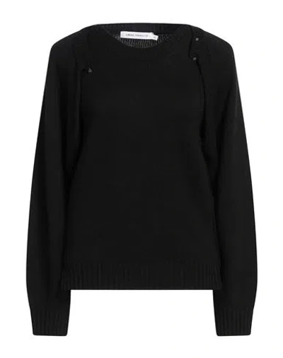 Simona Corsellini Woman Sweater Black Size L Virgin Wool