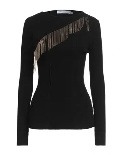 Simona Corsellini Woman Sweater Black Size L Viscose, Polyester