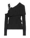 Simona Corsellini Woman Sweater Black Size M Polyamide, Wool, Viscose, Cashmere