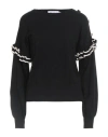 Simona Corsellini Woman Sweater Black Size Xl Viscose, Polyester, Polyamide