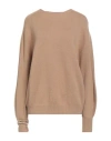 Simona Corsellini Woman Sweater Camel Size S Merino Wool, Cashmere In Brown
