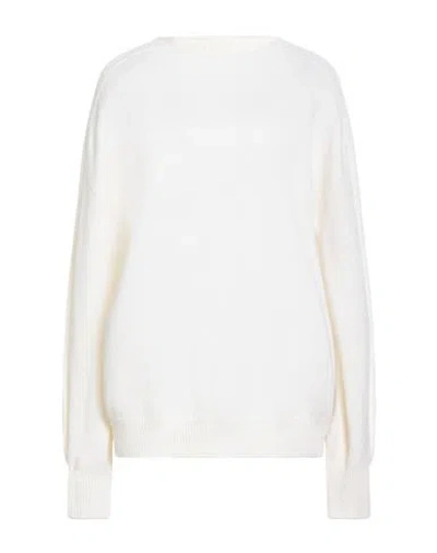 Simona Corsellini Woman Sweater Cream Size M Merino Wool, Cashmere In White