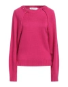 Simona Corsellini Woman Sweater Garnet Size L Virgin Wool In Pink