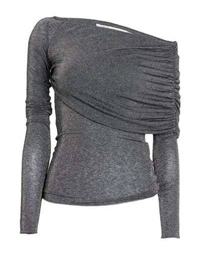 Simona Corsellini Woman Sweater Grey Size 10 Viscose, Polyamide, Metallic Fiber, Elastane