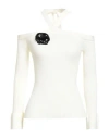 Simona Corsellini Woman Sweater White Size M Viscose, Polyester In White