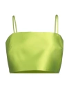 Simona Corsellini Woman Top Acid Green Size 4 Polyester