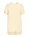 Simona Corsellini Woman Top Beige Size Xs Acetate, Silk In Beige