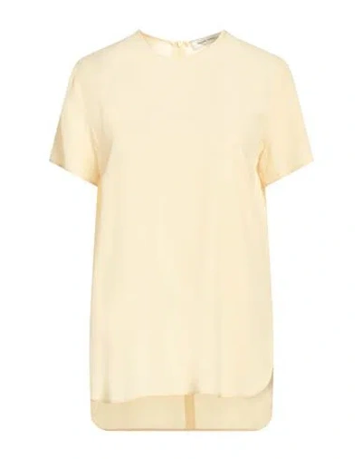 Simona Corsellini Woman Top Beige Size Xs Acetate, Silk
