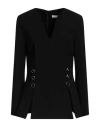 Simona Corsellini Woman Top Black Size 8 Polyester, Elastane
