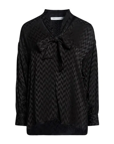 Simona Corsellini Woman Top Black Size 2 Viscose