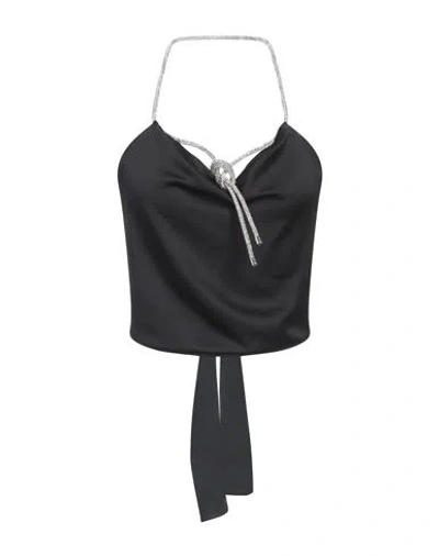 Simona Corsellini Woman Top Black Size 4 Polyester