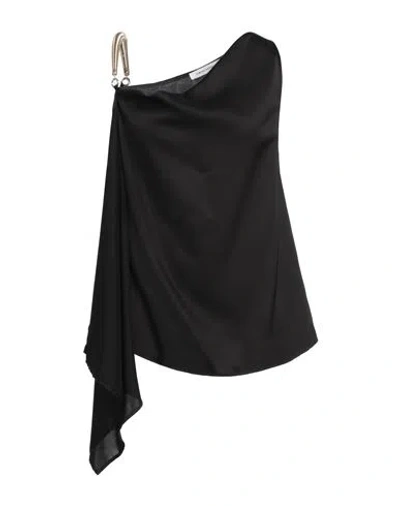 Simona Corsellini Woman Top Black Size 4 Polyester