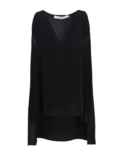 Simona Corsellini Woman Top Black Size 2 Silk