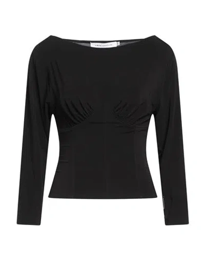 Simona Corsellini Woman Top Black Size 6 Viscose, Elastane