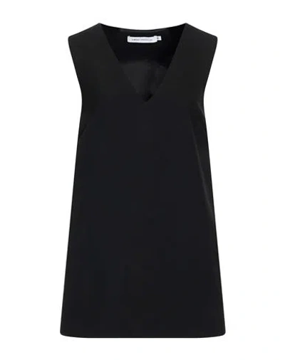 Simona Corsellini Woman Top Black Size 8 Polyester, Viscose, Cotton, Elastane