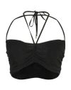 Simona Corsellini Woman Top Black Size 8 Viscose, Elastane