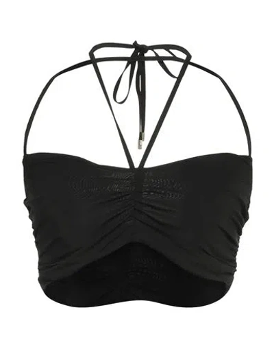 Simona Corsellini Woman Top Black Size 8 Viscose, Elastane
