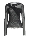 Simona Corsellini Woman Top Black Size L Polyamide