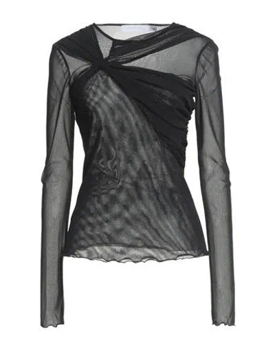 Simona Corsellini Woman Top Black Size L Polyamide