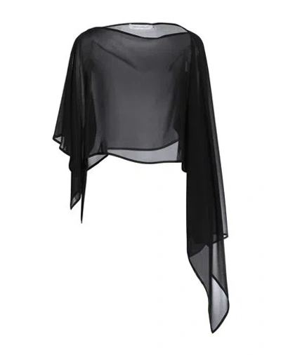 Simona Corsellini Woman Top Black Size M Polyester