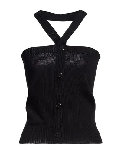 Simona Corsellini Woman Top Black Size S Wool, Acrylic