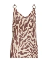 Simona Corsellini Woman Top Brown Size 8 Polyester In Brown