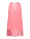 Simona Corsellini Woman Top Coral Size 10 Silk In Red